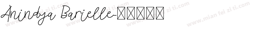 Anindya Barielle字体转换